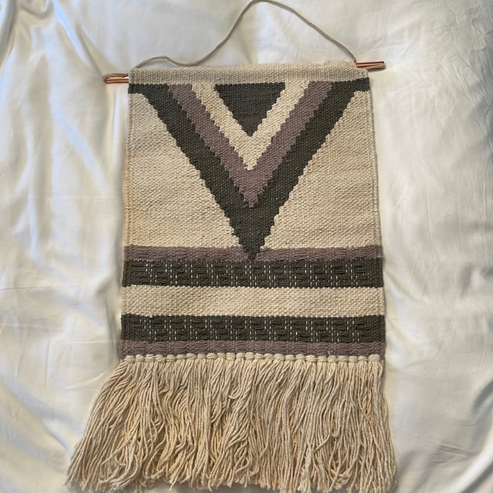 Woven wall hanging